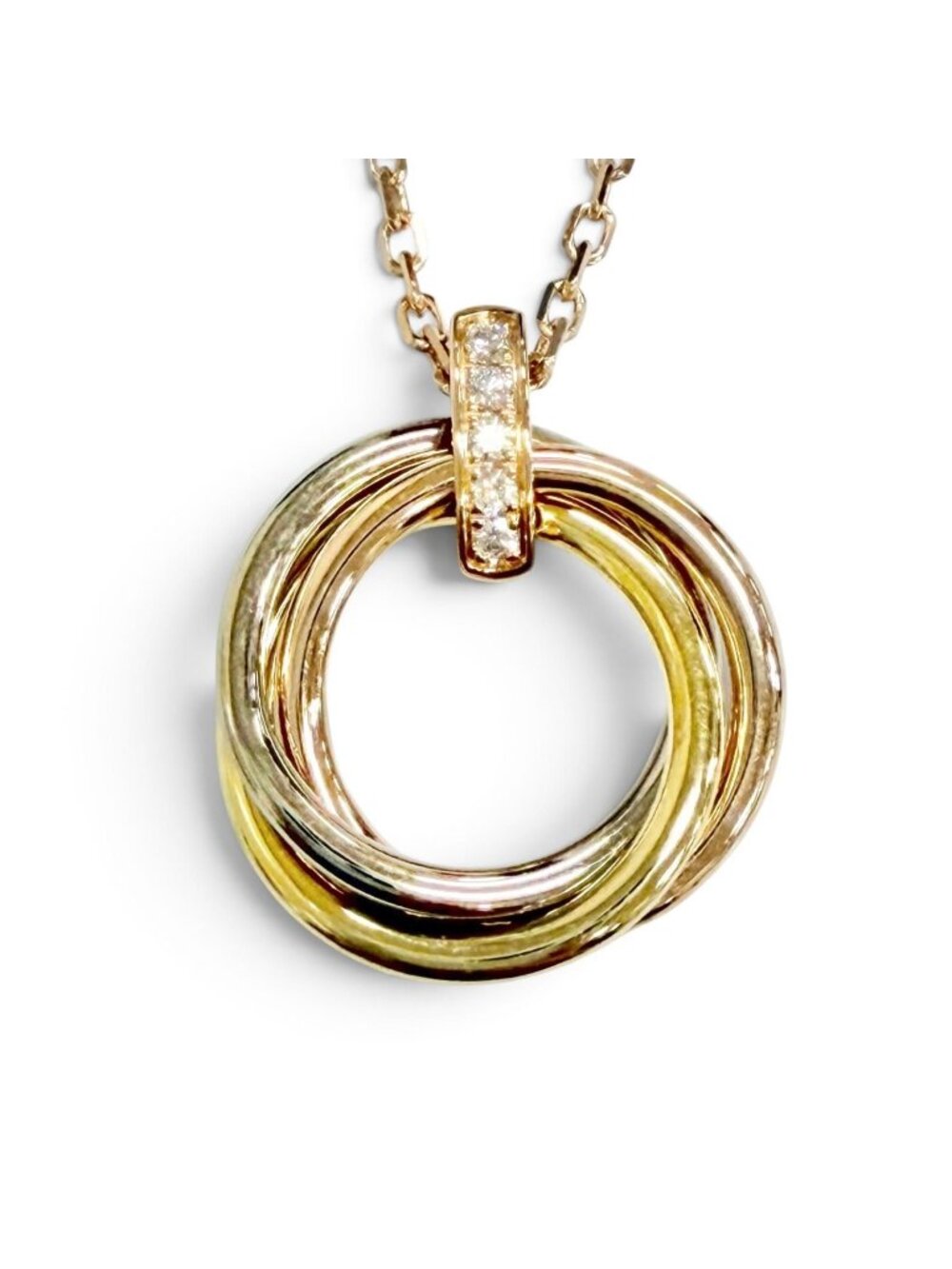 Cartier Trinity Diamond Necklace Medium 750 Pendant